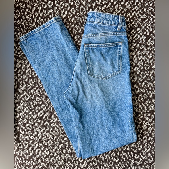 Women’s Reformation Cynthia High Rise Straight Jeans, Long Size 25 - Picture 2 of 8